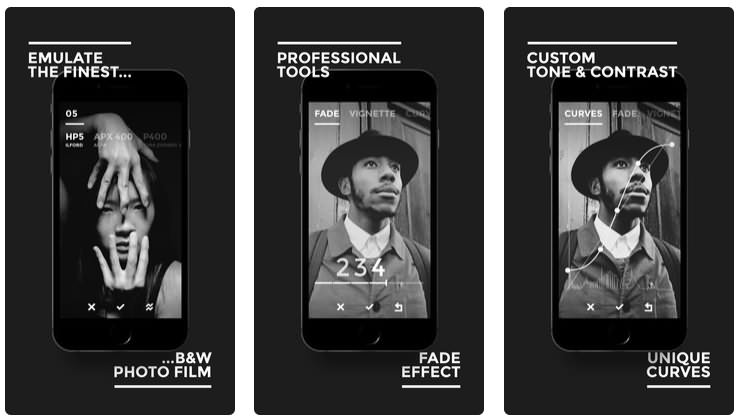 BLACK - B&W Film Emulator app