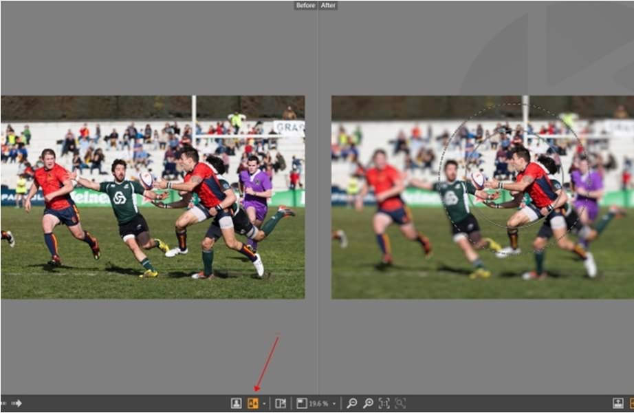 fotophire creative blur before after