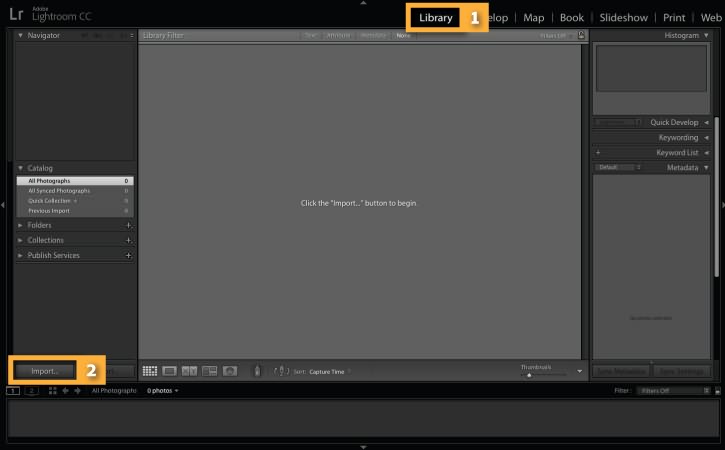 Import Photos in Lightroom Classic