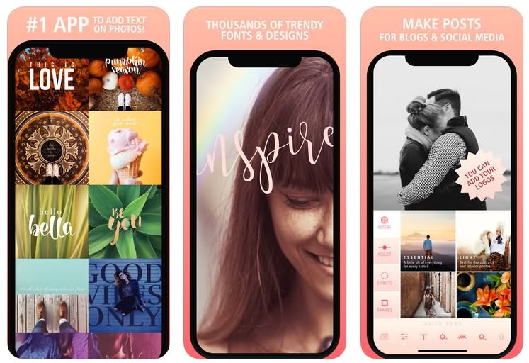 Adding Text to Photos on iPhone:  iOS Apps for Adding Text to Photos  on iPhone in 2023
