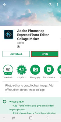 App per correggere le immagini sfocate - Adobe Photoshop Express