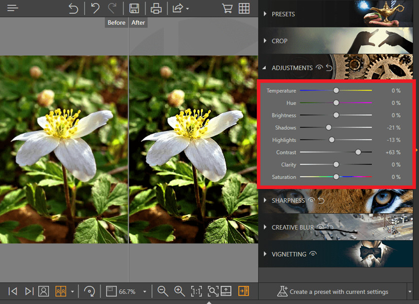 adobe photoshop 7.0 fix blurry picture