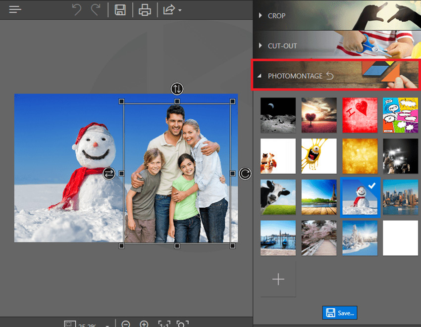 Change Background of Photo in Photoshop Online - Photomontage
