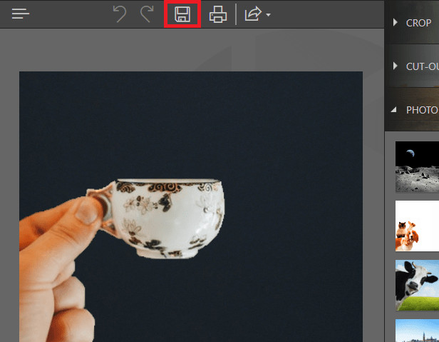 How to Change Photo Background Color - Save Changes