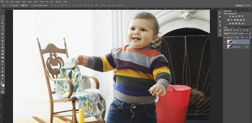 How to Create Blurred Photo Background - Make Selection