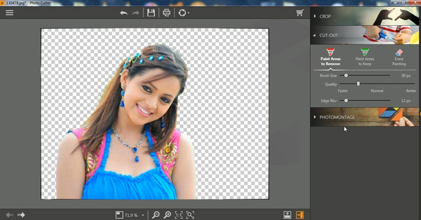 Delete Background in Photoshop - Result