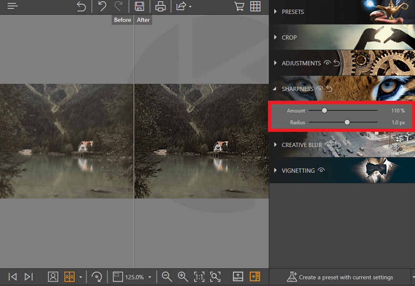 How to Fix Out-of-Focus Photos - Amount & Radius