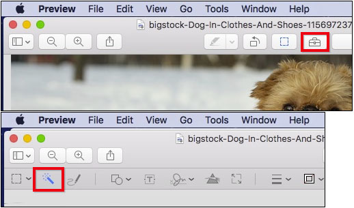 mac photo preview hide markup toolbar