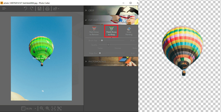 Use Online Photo Editor to Change Background Color to White - Paint Area to Keep