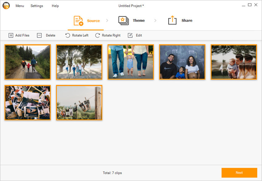 Make a Photo Slideshow - Add Photos to Fotophire Slideshow Maker