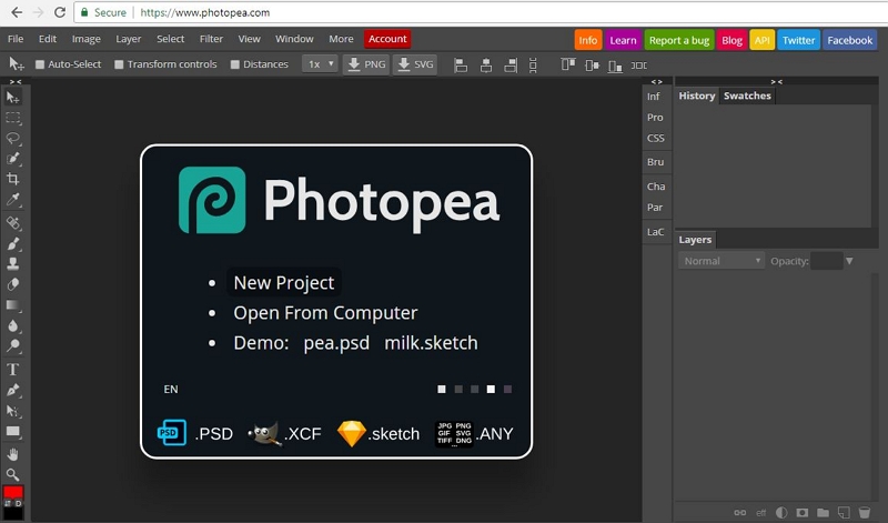 How to Edit Photos on PC - PhotoPea 