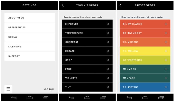 Android Raw Photo Editor - VSCO  