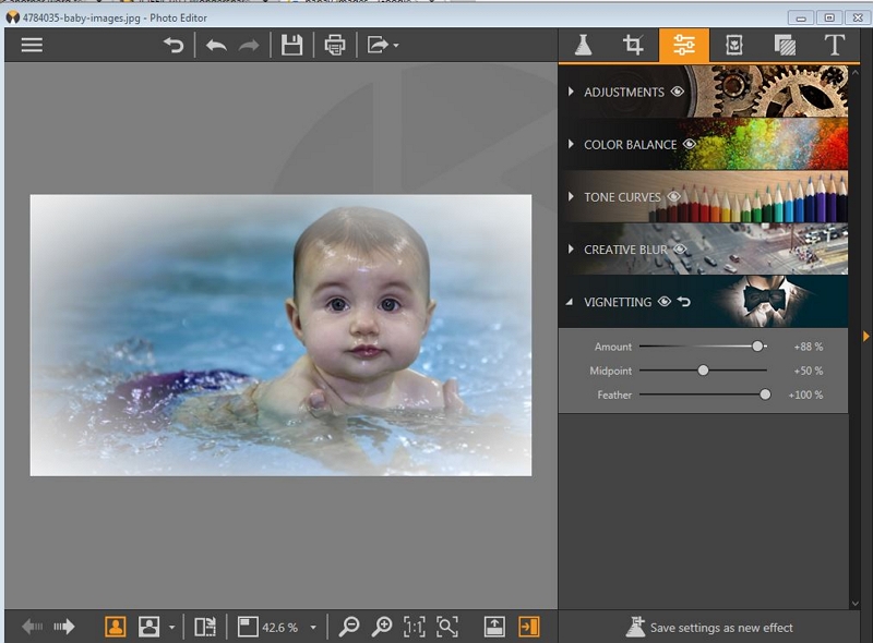 How to Edit Pictures on Windows- Make adjustment and Apply the Effects to the Photo