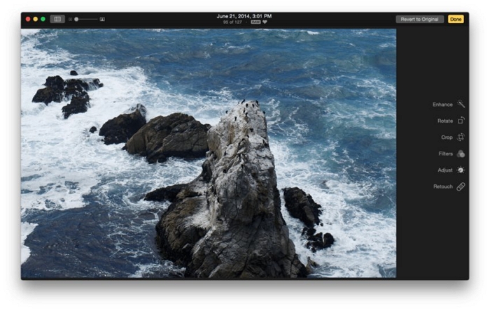 Macbook Photo Editor - Revert the the Original Picture