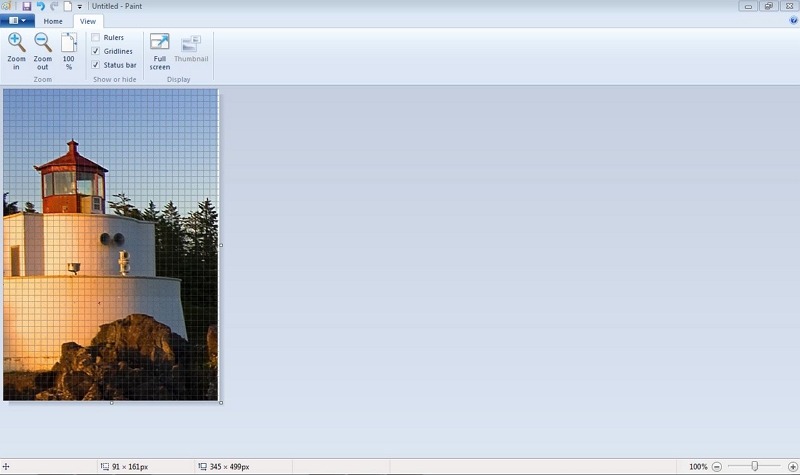 How to Edit Pictures on WindowsApply the Effects-Add Gridlines on the Image