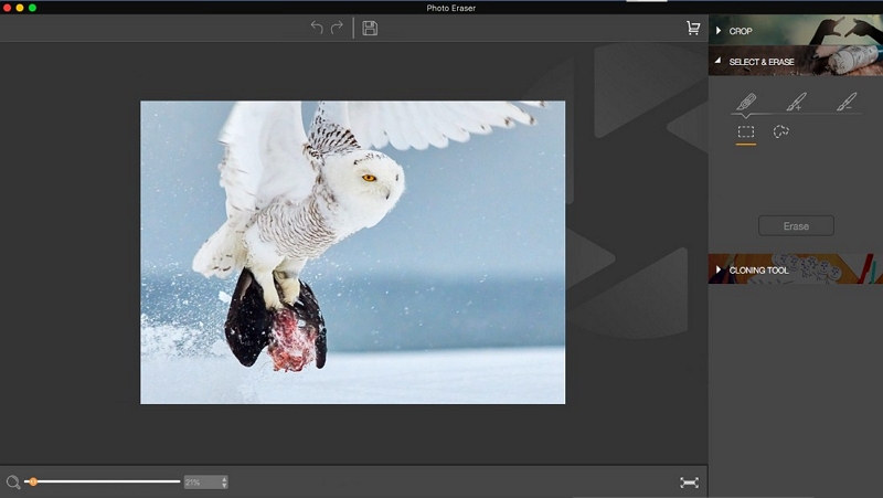 How to Edit Pictures on Mac-Open the Image to Apply the Eraser Function 