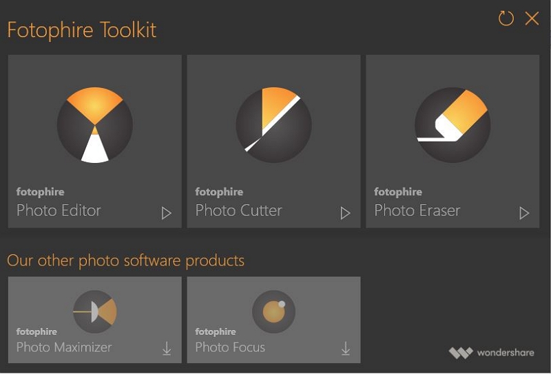 Photoshop App for PC-Run the Fotophire Editing Toolkit 