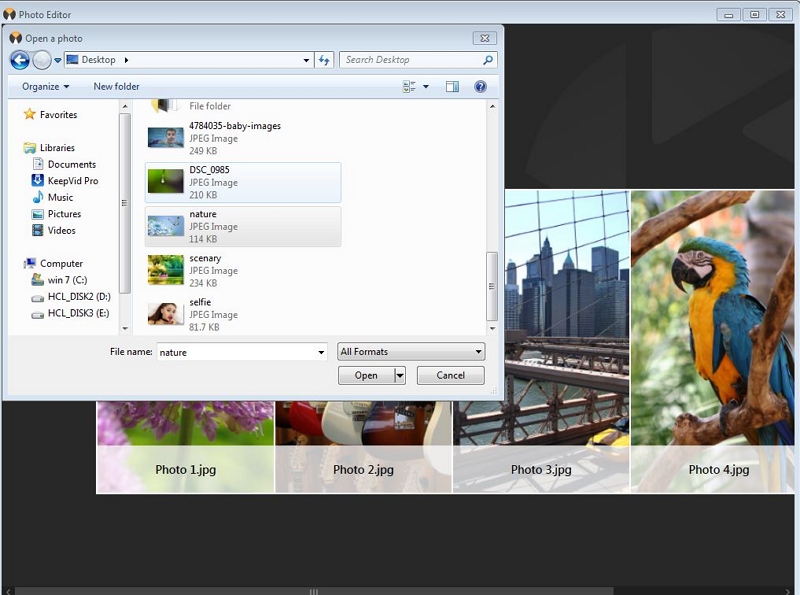 Picasa Photo Editor for Windows 7-Launch and Open the Photo Editor