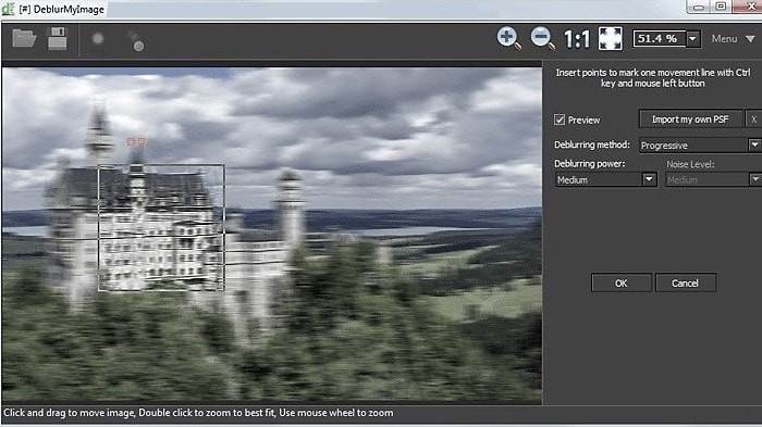 quantify image blur software