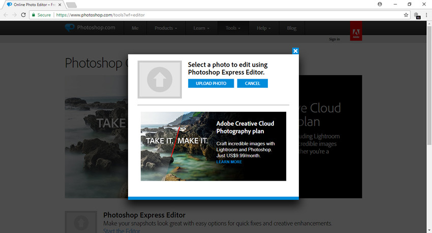 Photo Effect Editor Programs and Apps - Adobe Photoshop Express Editor
