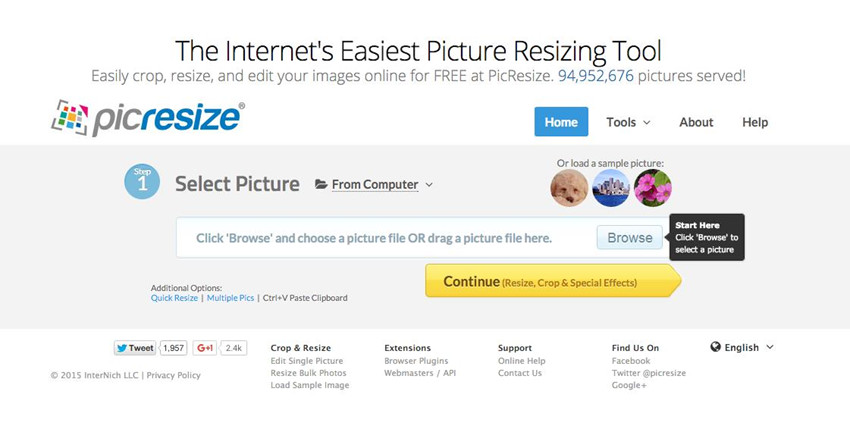 Helpful Websites to Crop Images Online - Picresize