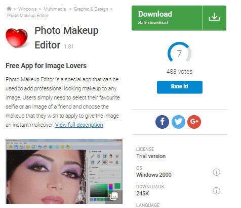 Face Makeup Editors - Photo Makeup Editor