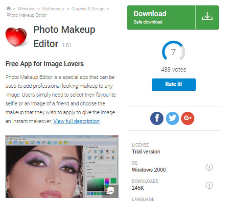 face makeup app download for pc