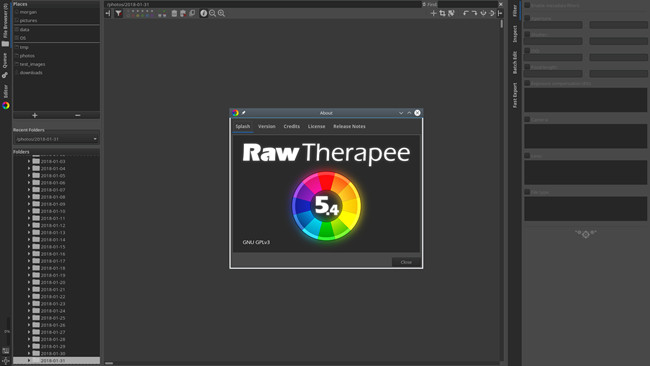 Free Photo Editor Software and Apps - Raw Therapee