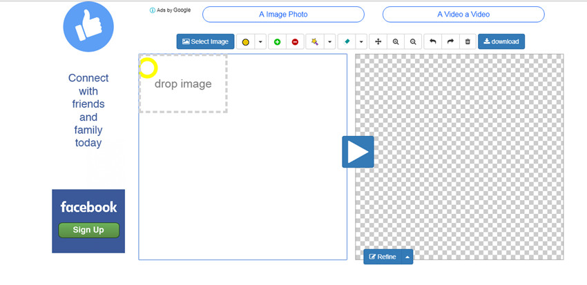 remove photo backgrounds with the background eraser