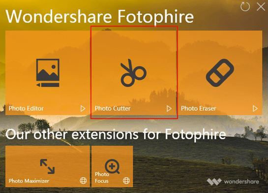 Photo Cutter and Background Changer - Start Fotophire Editing Toolkit and Choose Photo Cutter