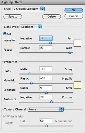 Photo Light Effects - Adjust the Exposure, Gloss, Metallic, and Ambiance Values 