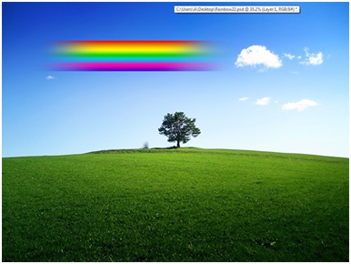 Rainbow Effect -Erase the Edges of the Rainbow Gradient Created on the Selected Area