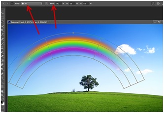 Rainbow Effect - Adjust the Blending Capacity 
