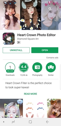 Heart Filter - Install Heart Crown Photo Editor 