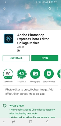 Prisma Effect -Install the Adobe Photoshop Express App 