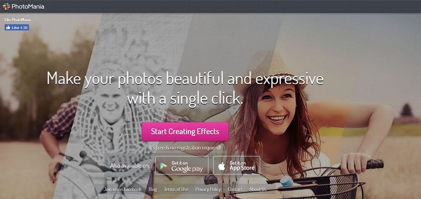 Text Effects-Open the Photomania Website 