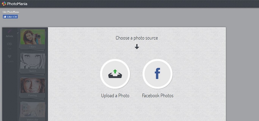 Text Effects-Load the Photos from Facebook