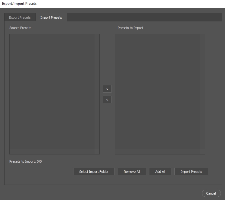 VHS Effects-Import Presets