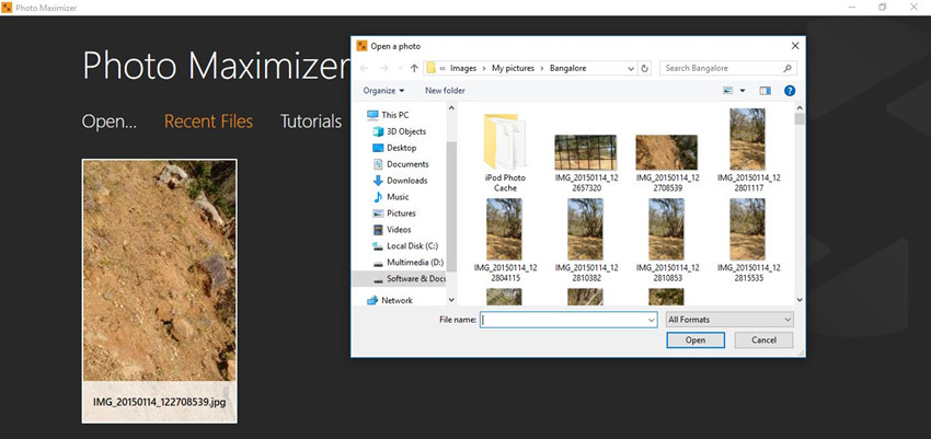 How to Increase Image Size - Import Image from Computer