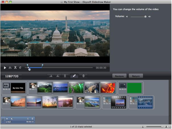 Make a Video Presentation with Pictures and Music - Choose style and edit slideshow