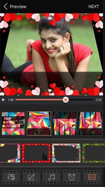 Make a Video Presentation with Pictures and Music - Choose video frame for slideshow