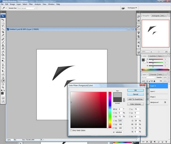 YouTube Avatar Maker- Applying the Dark Color on Image
