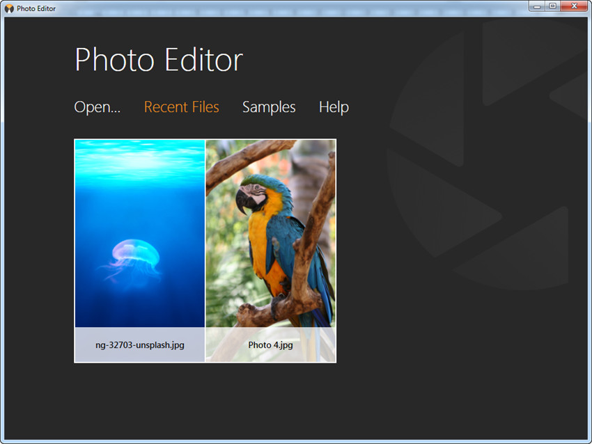 Get Started with Fotophire - Open Files