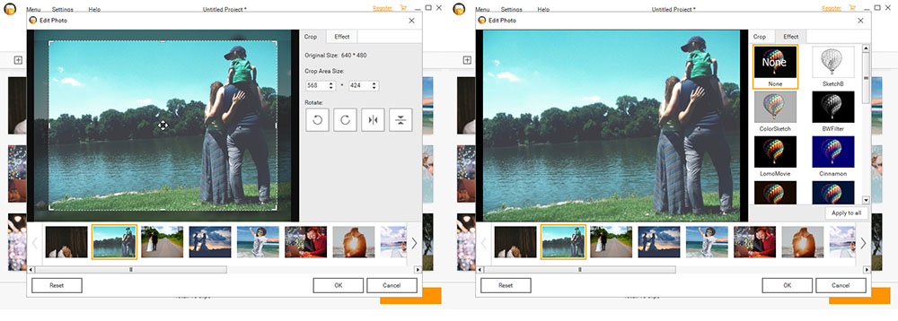Make a Slideshow with Fotophire Slideshow Maker on Windows - Edit Added Photos or Videos