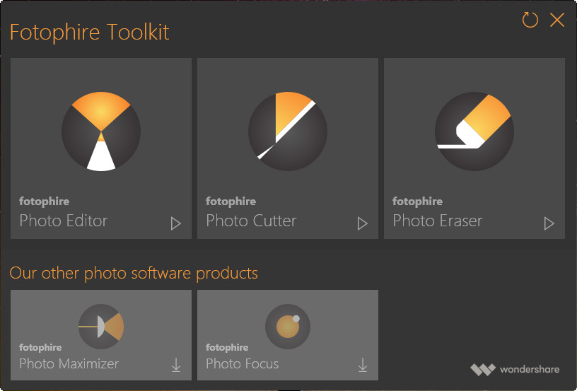 Crop Photos - Start Fotophire Editing Toolkit