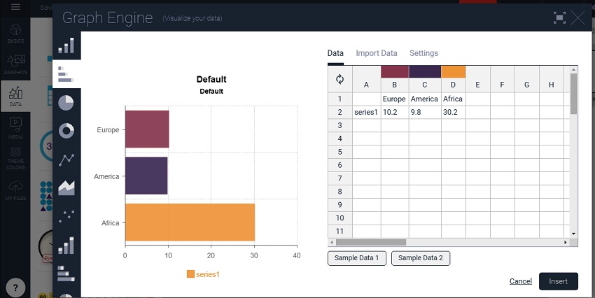 Graph Visualization Online - step 1