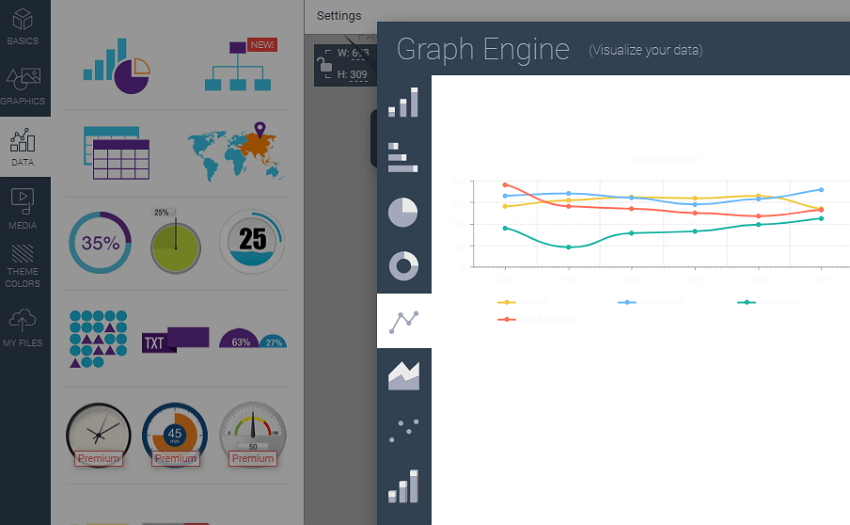 How To Create Line Chart Without Excel - step 2