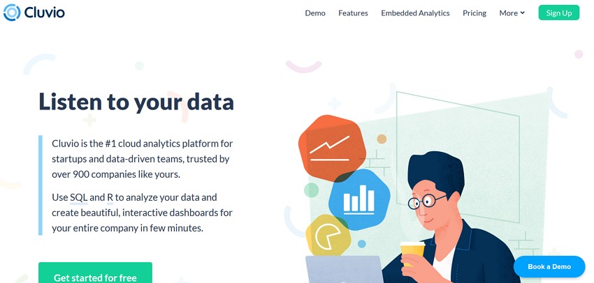 Easy Free Graph Maker for Data Visualization - Cluvio