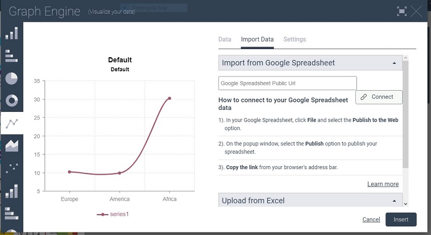 How to make a graph with Visme  - step 4