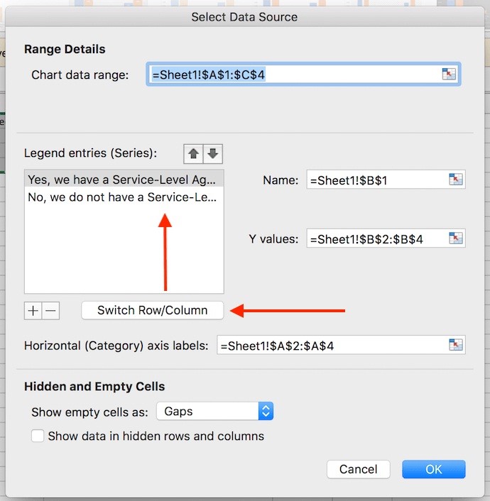 How To Create Graphs - Exccel - Step 4